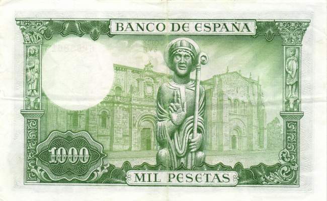 1000 Pesetas 19.11.1965